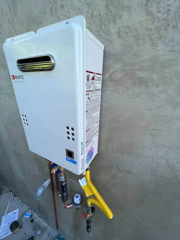 Tankless water heater installation for Brandy Wine homes